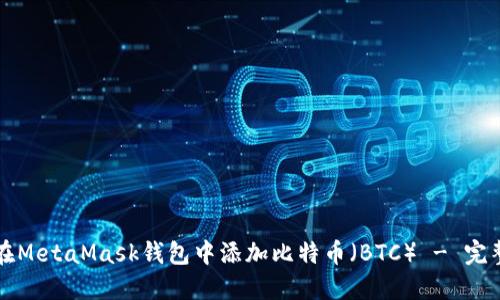 如何在MetaMask钱包中添加比特币（BTC） - 完整指南